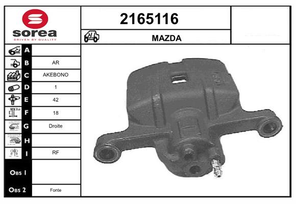 Etrier frana 2165116 EAI