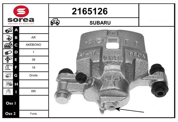 Etrier frana 2165126 EAI