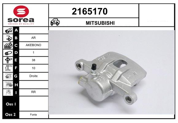Etrier frana 2165170 EAI