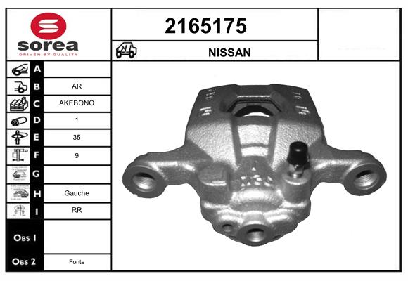 Etrier frana 2165175 EAI