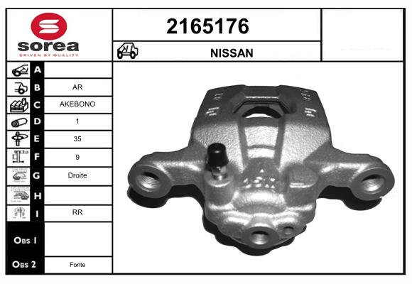 Etrier frana 2165176 EAI