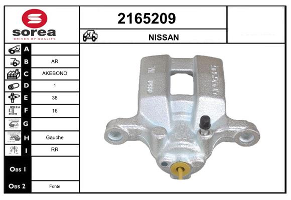 Etrier frana 2165209 EAI