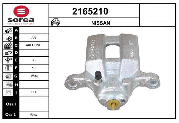 Etrier frana 2165210 EAI