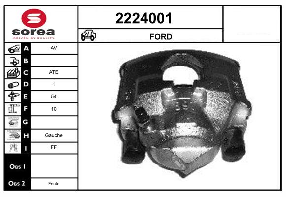 Etrier frana 2224001 EAI