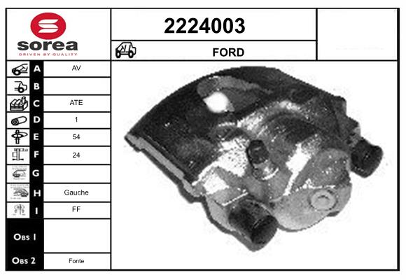 Etrier frana 2224003 EAI