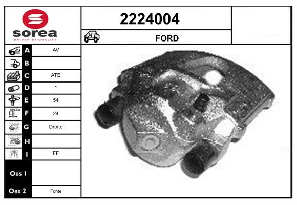 Etrier frana 2224004 EAI