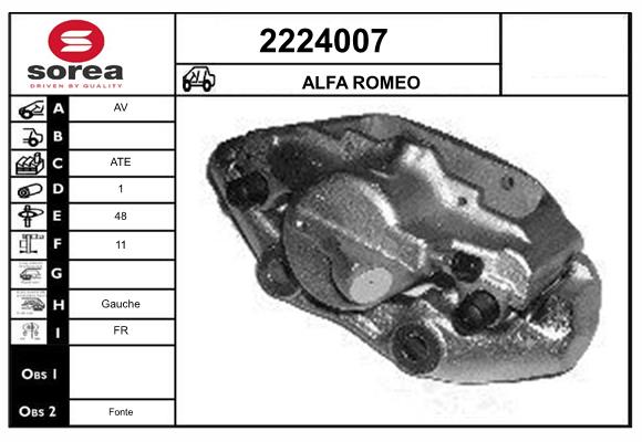 Etrier frana 2224007 EAI