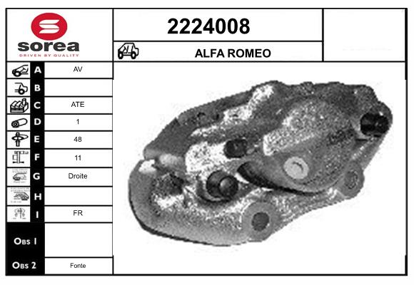 Etrier frana 2224008 EAI