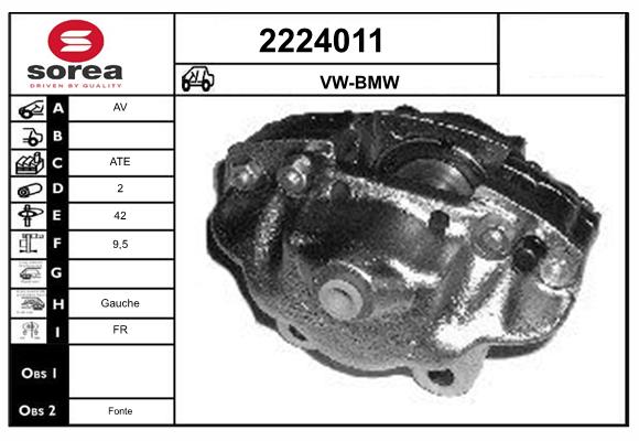 Etrier frana 2224011 EAI