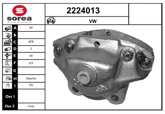 Etrier frana 2224013 EAI