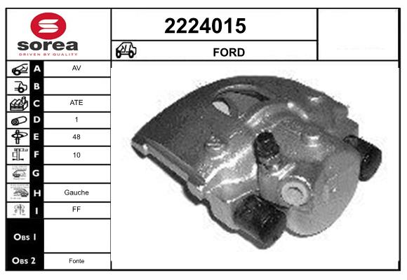 Etrier frana 2224015 EAI