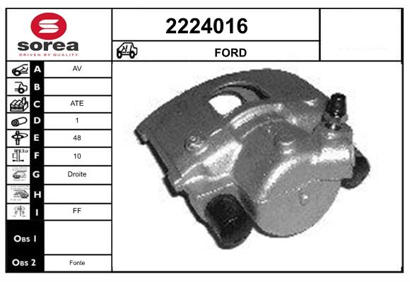 Etrier frana 2224016 EAI