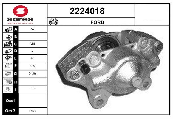 Etrier frana 2224018 EAI
