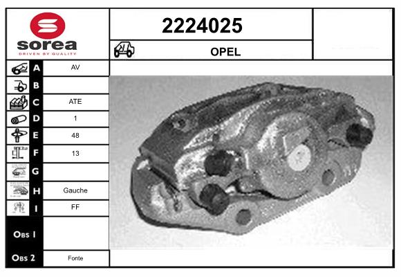 Etrier frana 2224025 EAI