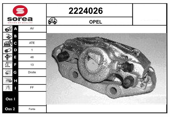 Etrier frana 2224026 EAI
