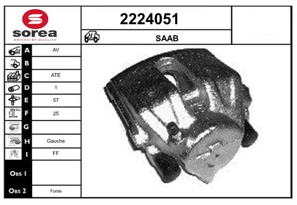 Etrier frana 2224051 EAI