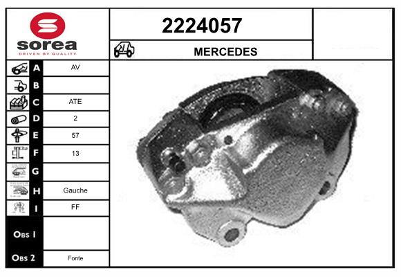 Etrier frana 2224057 EAI