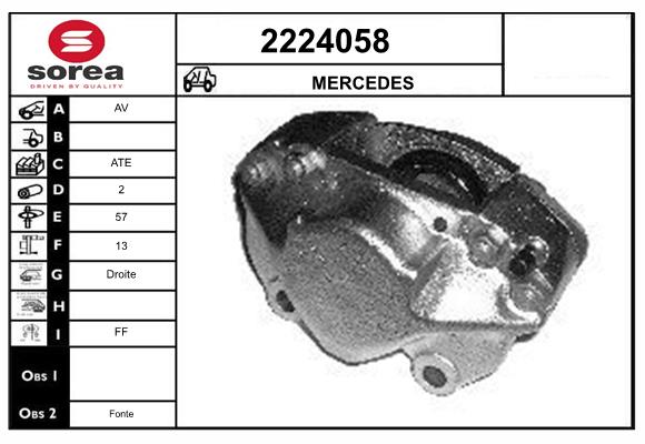 Etrier frana 2224058 EAI
