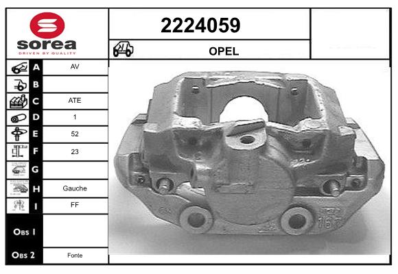 Etrier frana 2224059 EAI