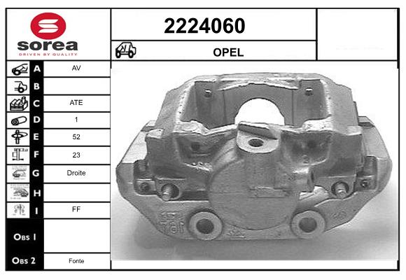 Etrier frana 2224060 EAI