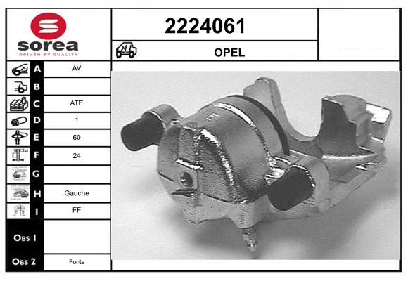 Etrier frana 2224061 EAI