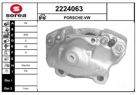 Etrier frana 2224063 EAI
