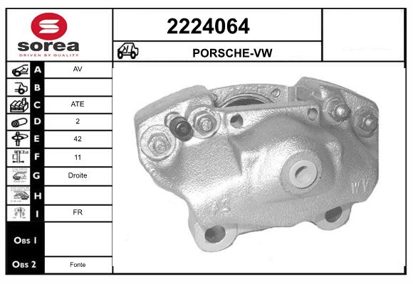 Etrier frana 2224064 EAI