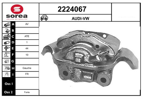 Etrier frana 2224067 EAI