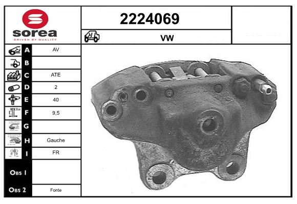 Etrier frana 2224069 EAI