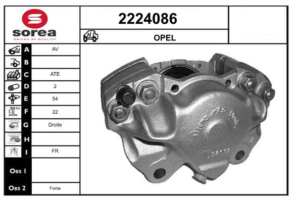 Etrier frana 2224086 EAI