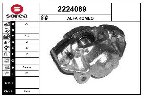 Etrier frana 2224089 EAI