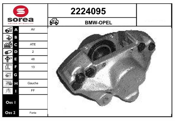 Etrier frana 2224095 EAI