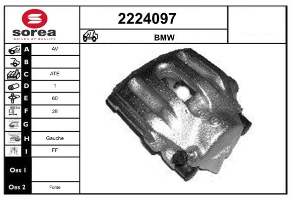 Etrier frana 2224097 EAI