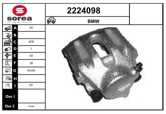 Etrier frana 2224098 EAI