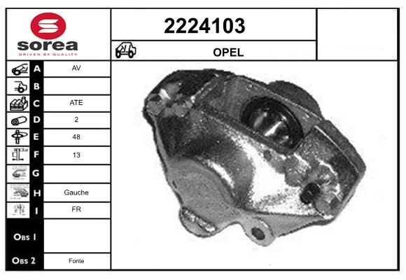 Etrier frana 2224103 EAI