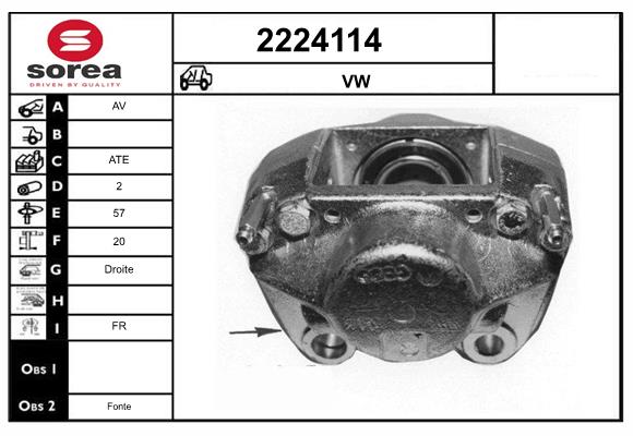 Etrier frana 2224114 EAI