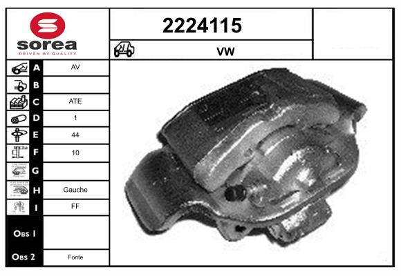 Etrier frana 2224115 EAI