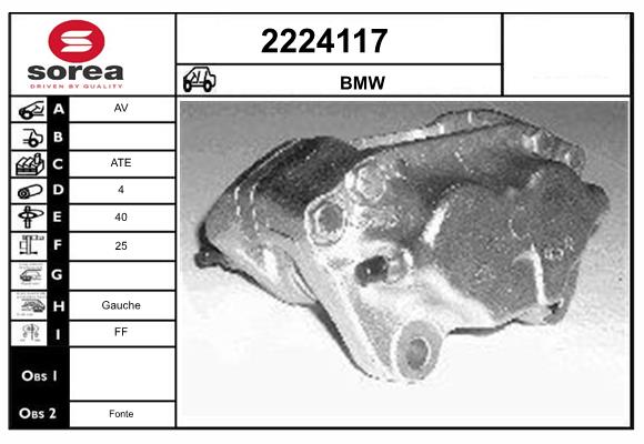 Etrier frana 2224117 EAI