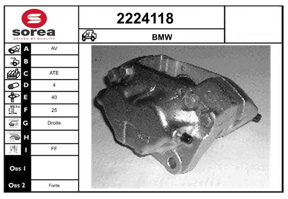 Etrier frana 2224118 EAI