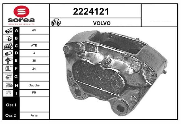Etrier frana 2224121 EAI