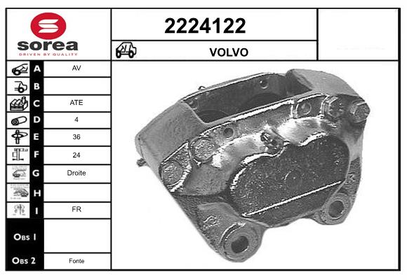 Etrier frana 2224122 EAI