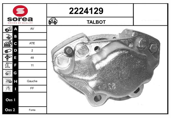 Etrier frana 2224129 EAI
