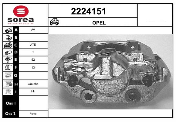 Etrier frana 2224151 EAI