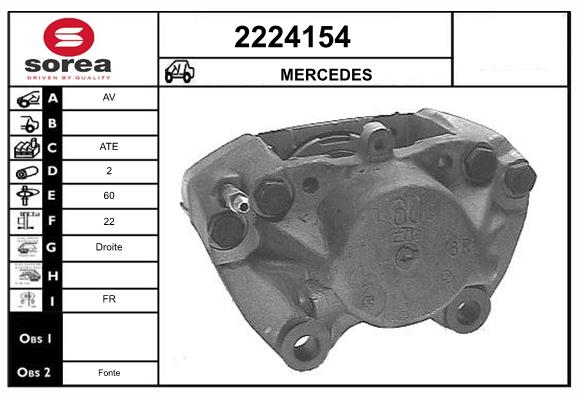 Etrier frana 2224154 EAI