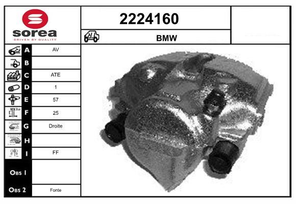 Etrier frana 2224160 EAI