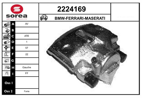 Etrier frana 2224169 EAI