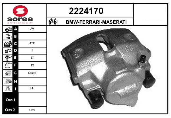 Etrier frana 2224170 EAI