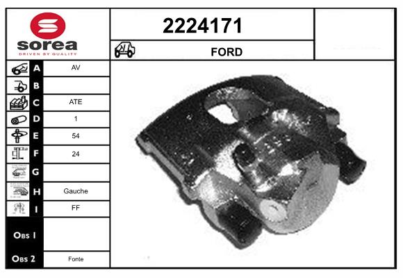 Etrier frana 2224171 EAI