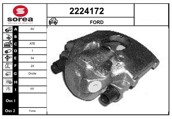 Etrier frana 2224172 EAI