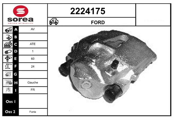 Etrier frana 2224175 EAI